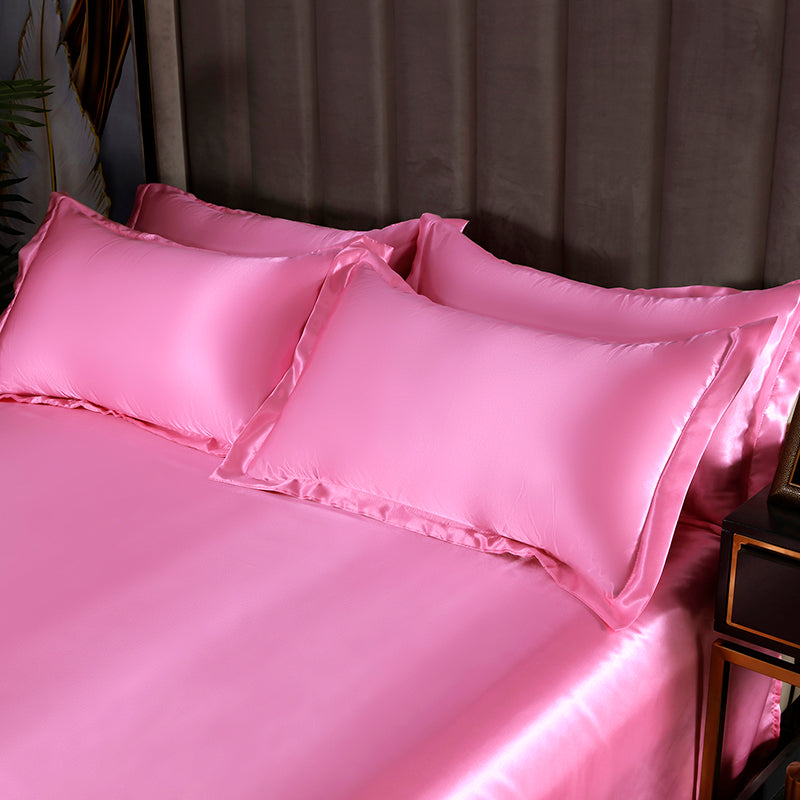 Ensemble en soie 4 pièces 22 Momme | Tons rosés