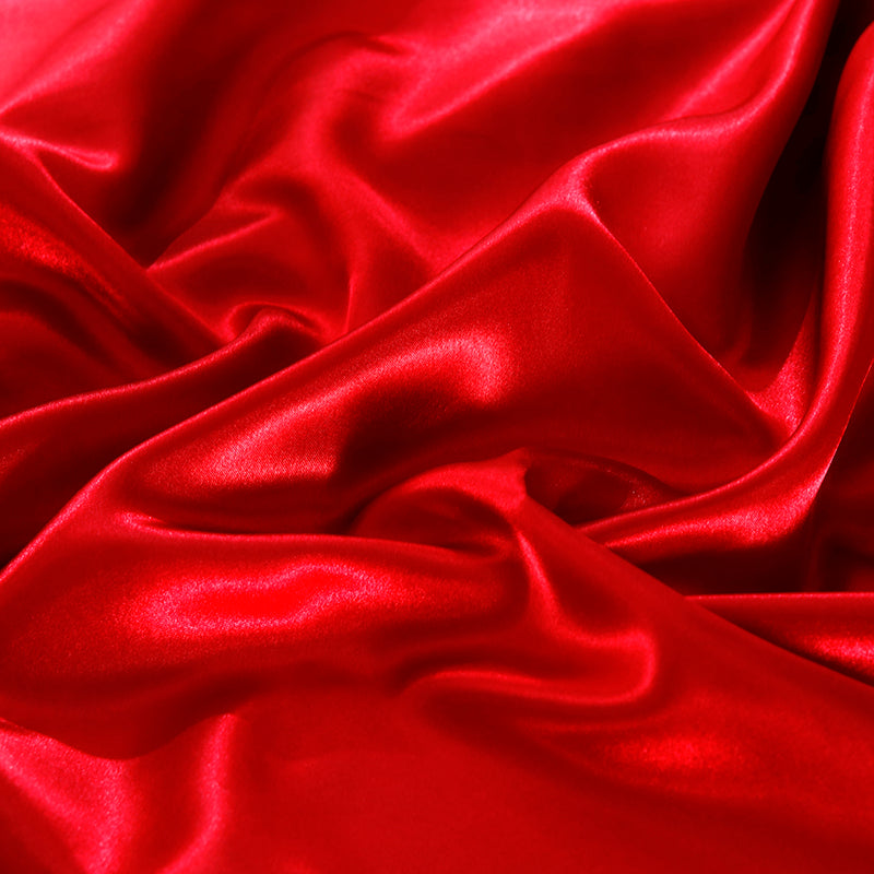 Ensemble en soie 4 pièces 22 Momme | Tons rouges