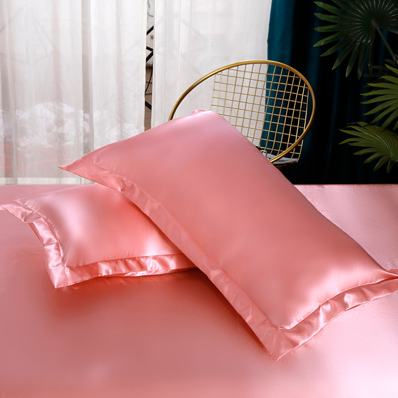 Ensemble en soie 4 pièces 22 Momme | Tons rosés