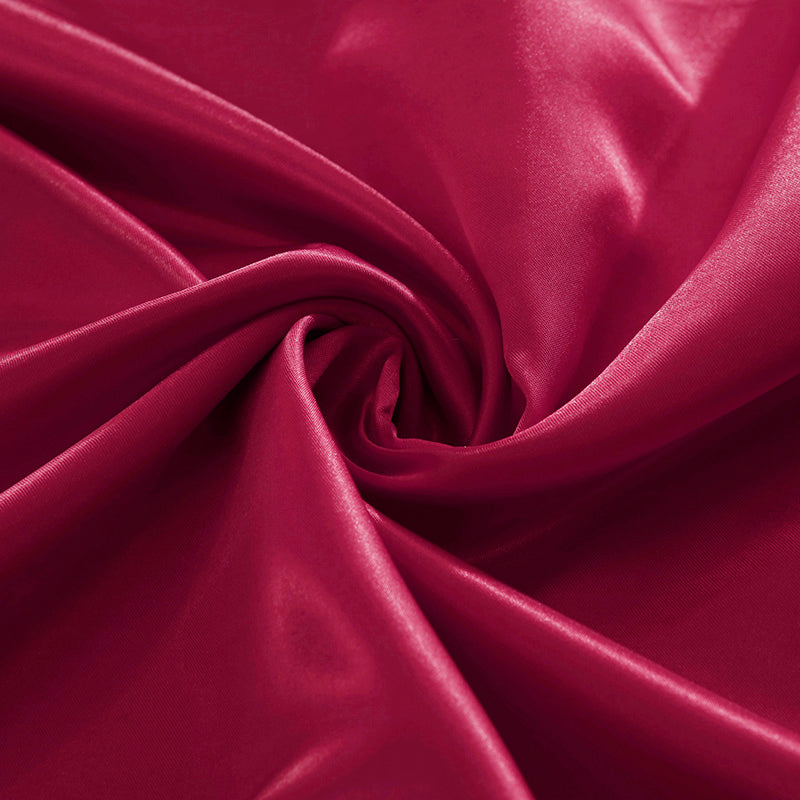 Ensemble en soie 4 pièces 22 Momme | Tons rouges
