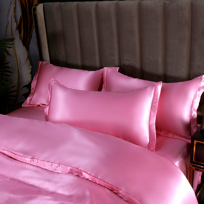 Ensemble en soie 4 pièces 22 Momme | Tons rosés