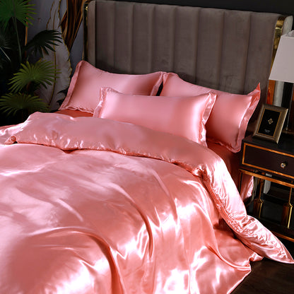 Ensemble en soie 4 pièces 22 Momme | Tons rosés