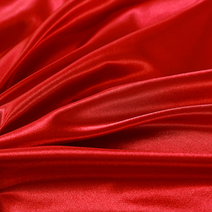 Ensemble en soie 4 pièces 22 Momme | Tons rouges